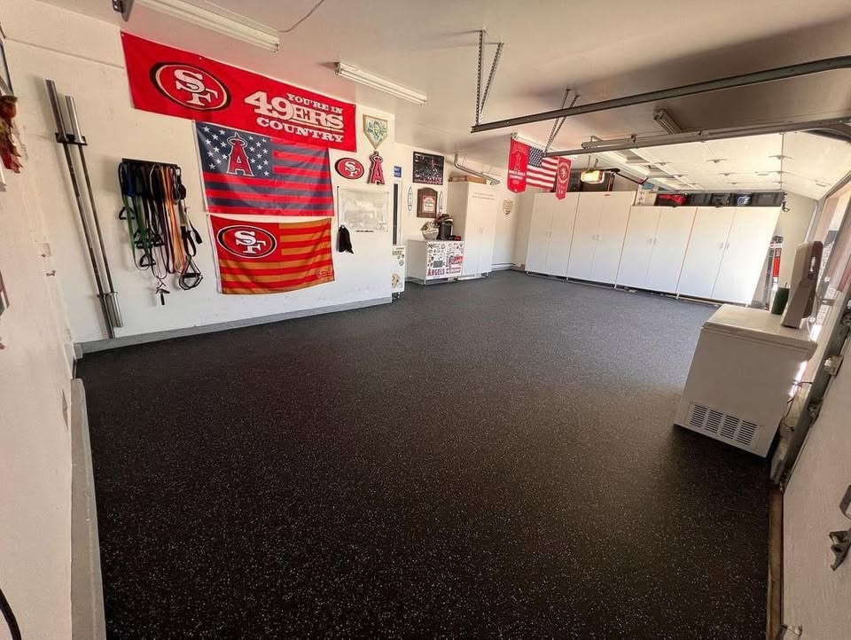 Professional gym floor installation