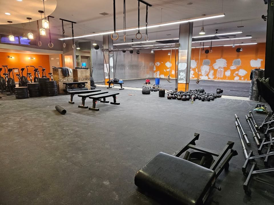 Finished flooring installation view